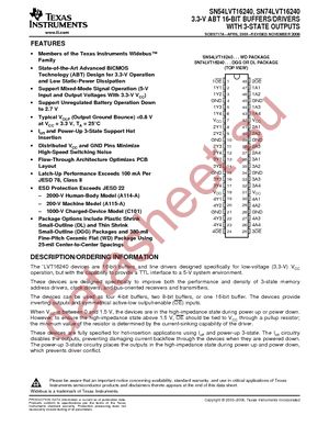 SN74LVT16240DGGR datasheet  